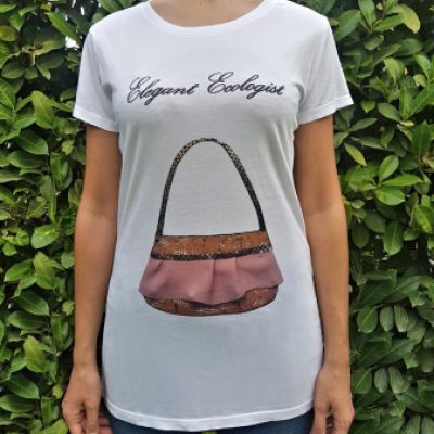 T-shirt in bambù "Elegant Ecologist" (S)