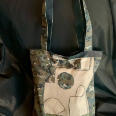 Tote bag camouflage